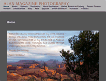 Tablet Screenshot of alanmagazinephotography.com
